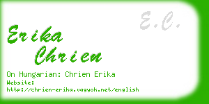 erika chrien business card